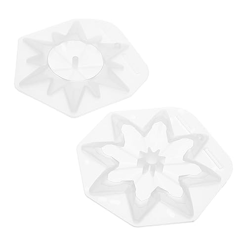 DOITOOL 2Stücke Silikonform für DIY Weihnachten Flexible und Wiederverwendbare Gießform für Kunsthandwerk Sichere Herstellung von Schneeflockenschmuck und Dekorationen DOITOOL 2Stücke Silikonform für DIY Weihnachten Flexible und Wiederverwendbare Gießform für Kunsthandwerk Sichere Herstellung von Schneeflockenschmuck und Dekorationen von DOITOOL