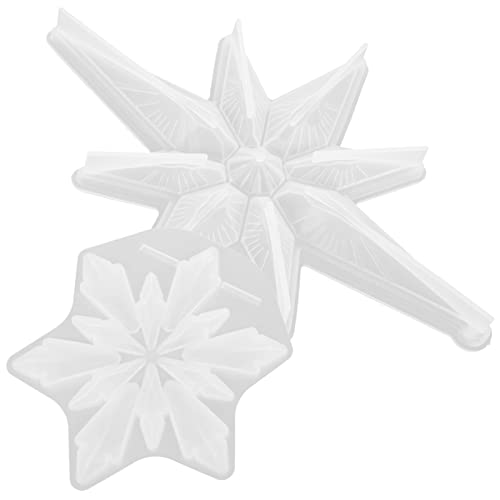 DOITOOL 2Stücke Silikonformen für Weihnachten DIY Schneeflocken Silikonform für Kunsthandwerk Dekorationen und Epoxidharz Gestaltung für Weihnachtsornamente von DOITOOL