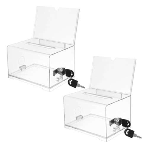 DOITOOL 2Stücke Transparente Acrylbox für Visitenkarten Robust und Leicht Aufbewahrungslösung für Unternehmen und Veranstaltungen Einfach zu Wechseln Transportieren DOITOOL 2Stücke Transparente Acrylbox für Visitenkarten Robust und Leicht Aufbewahrungslösung für Unternehmen und Veranstaltungen Einfach zu Wechseln Transportieren von DOITOOL