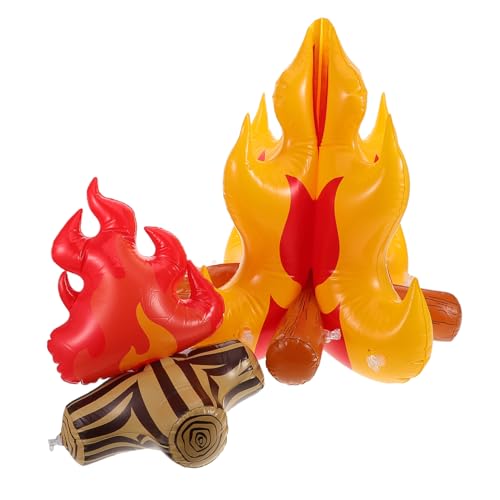 DOITOOL 2Stücke Wetterfeste Realistische Feuerflammen Dekoration für Campingpartys Wiederverwendbar für Outdoor Veranstaltungen und Familienfeiern von DOITOOL
