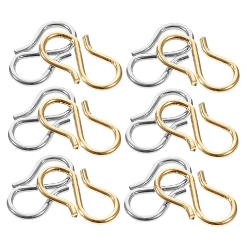 DOITOOL 2Tasche S Form Schmuckverschluss DIY Halsketten Verbindungsschnalle Langlebige und Praktische Schnallen für Armbänder und Schmuckherstellung DOITOOL 2Tasche S Form Schmuckverschluss DIY Halsketten Verbindungsschnalle Langlebige und Praktische Schnallen für Armbänder und Schmuckherstellung von DOITOOL