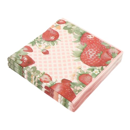 DOITOOL 2er-pack Erdbeer -gedruckte Serviette Erdbeere Erdbeerpartyzubehör Rosa Gäste Thematisiert Erste Sommer Lieferungen Dusche Braut- Mittagessen Dekorativ Und Dekoration Zellstoff DOITOOL 2er-pack Erdbeer -gedruckte Serviette Erdbeere Erdbeerpartyzubehör Rosa Gäste Thematisiert Erste Sommer Lieferungen Dusche Braut- Mittagessen Dekorativ Und Dekoration Zellstoff von DOITOOL