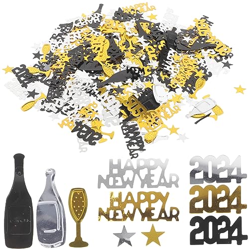 DOITOOL 3 2024 Konfetti Ereignis Festdekoration Grad Babyparty-Spiele Partydekorationen komfetti bodendeko partyzubehör Silvester-Party-Dekoration Tischdekoration für das Neue Jahr Plastik DOITOOL 3 2024 Konfetti Ereignis Festdekoration Grad Babyparty-Spiele Partydekorationen komfetti bodendeko partyzubehör Silvester-Party-Dekoration Tischdekoration für das Neue Jahr Plastik von DOITOOL