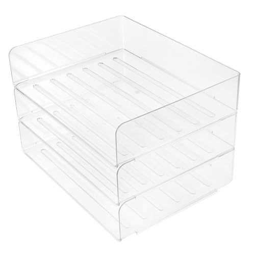 DOITOOL 3 Aufbewahrungsbox Für Aktenregale Stapelbarer Desktop-aktenorganizer Tablett Schreibtisch Klassenzimmer Ordner-organizer Inhaber Abgestuft Lehrer Datei Das Haustier Transparent DOITOOL 3 Aufbewahrungsbox Für Aktenregale Stapelbarer Desktop-aktenorganizer Tablett Schreibtisch Klassenzimmer Ordner-organizer Inhaber Abgestuft Lehrer Datei Das Haustier Transparent von DOITOOL