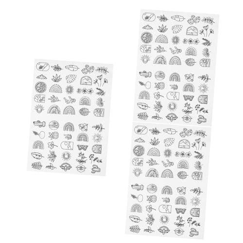 DOITOOL 3 Blätter Wasserlöslicher Handnäh Stabilisator für Stickereien Selbstklebend für Diy Projekte Leicht Abwaschbar für Stoffe und Handarbeiten von DOITOOL