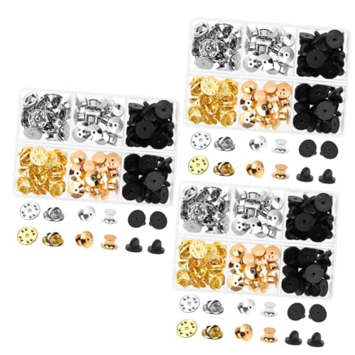 DOITOOL 3 Boxen Metallnadelhalter Verschlüsse Wächter Stifte Anhängerkupplung Pin-Abzeichen-Verriegelung zurück Exquisites Stiftverschluss sichere Pin-Rückseiten Metallnadelrücken Gummi DOITOOL 3 Boxen Metallnadelhalter Verschlüsse Wächter Stifte Anhängerkupplung Pin-Abzeichen-Verriegelung zurück Exquisites Stiftverschluss sichere Pin-Rückseiten Metallnadelrücken Gummi von DOITOOL