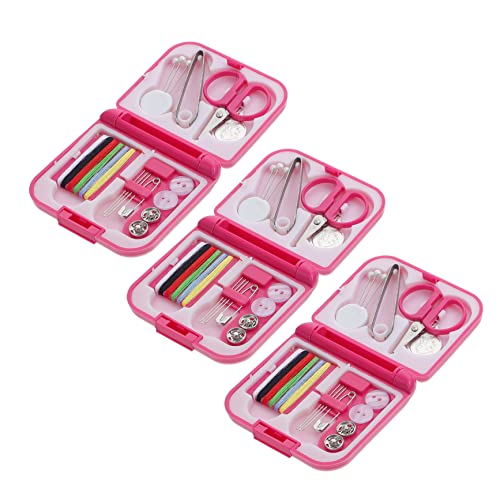 DOITOOL 3 Boxen Teiliges Nähset Tragbares Nähzubehör mit Nadeln Faden Schere und Nadeleinfädler Kompakte für Diy Handarbeit und Reparaturen für Reisen und Zuhause DOITOOL 3 Boxen Teiliges Nähset Tragbares Nähzubehör mit Nadeln Faden Schere und Nadeleinfädler Kompakte für Diy Handarbeit und Reparaturen für Reisen und Zuhause von DOITOOL