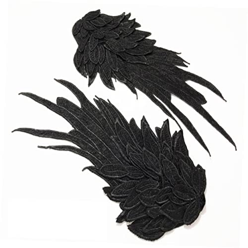 DOITOOL 3 Paare Wasserdichter Bestickter Engelsflügel Patch Großes Langlebiges Polyester Garn zum Aufnähen für DIY Kostüm Party Halloween Bühnenauftritt Schwarz Auffällige Dekoration DOITOOL 3 Paare Wasserdichter Bestickter Engelsflügel Patch Großes Langlebiges Polyester Garn zum Aufnähen für DIY Kostüm Party Halloween Bühnenauftritt Schwarz Auffällige Dekoration von DOITOOL