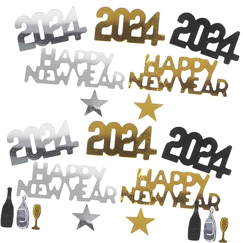 DOITOOL 3 Partydekoration des neuen Jahres komfetti bodendeko dekoration für silvester party decoration partyzubehör Tisch Neujahrsdekorationen Silvester- Silvester Konfetti Plastik DOITOOL 3 Partydekoration des neuen Jahres komfetti bodendeko dekoration für silvester party decoration partyzubehör Tisch Neujahrsdekorationen Silvester- Silvester Konfetti Plastik von DOITOOL