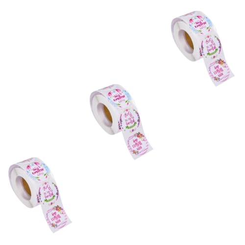 DOITOOL 3 Rollen Aufkleber zum Muttertag runden Tags-Aufkleber Allzweck Etiketten dekorativer Aufkleber selbstklebender Verpackungsaufkleber runde Aufkleberetiketten Kupferplattenaufkleber DOITOOL 3 Rollen Aufkleber zum Muttertag runden Tags-Aufkleber Allzweck Etiketten dekorativer Aufkleber selbstklebender Verpackungsaufkleber runde Aufkleberetiketten Kupferplattenaufkleber von DOITOOL