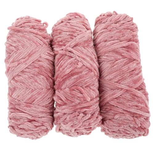 DOITOOL 3 Rollen Chenillegarn Schüttgut für Jumbo Hallo Strickwolle vielfältig mehrfarbig Stränge Multi sperriges Garn Strickfaden Handstrickgarn Wollgarn Anfängergarn Polyester Rosa DOITOOL 3 Rollen Chenillegarn Schüttgut für Jumbo Hallo Strickwolle vielfältig mehrfarbig Stränge Multi sperriges Garn Strickfaden Handstrickgarn Wollgarn Anfängergarn Polyester Rosa von DOITOOL