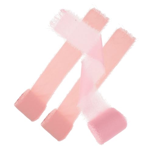 DOITOOL 3 Rollen Chiffon Geschenkband Ausgefranstes Langlebiges Dekoband Rosé für Diy Hochzeitssträuße Partydekoration Bastelarbeiten und Geschenkverpackungen DOITOOL 3 Rollen Chiffon Geschenkband Ausgefranstes Langlebiges Dekoband Rosé für Diy Hochzeitssträuße Partydekoration Bastelarbeiten und Geschenkverpackungen von DOITOOL