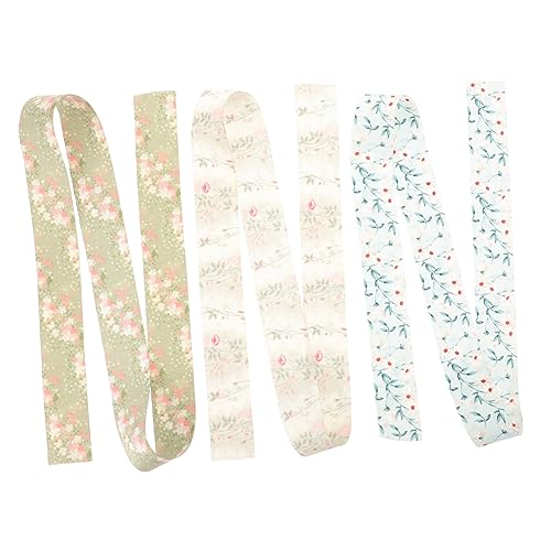 DOITOOL 3 Rollen Dekoratives Drahtband Blumenband DIY Geschenkband für Kränze und Dekorationen Vielseitig Einsetzbar für Festlichkeiten Bastelprojekte und Mehr von DOITOOL