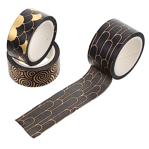 DOITOOL 3 Rollen Dekoratives Washi Tape mit Goldfolienprägung Vielseitiges Diy Klebeband für Scrapbooking Tagebuchgestaltung und Geschenkverpackung Hochwertiges Papier für Bastelbedarf und DOITOOL 3 Rollen Dekoratives Washi Tape mit Goldfolienprägung Vielseitiges Diy Klebeband für Scrapbooking Tagebuchgestaltung und Geschenkverpackung Hochwertiges Papier für Bastelbedarf und von DOITOOL