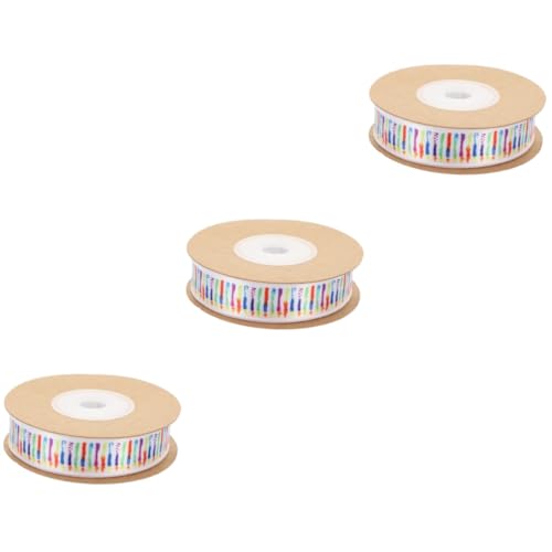 DOITOOL 3 Rollen Geschenkband DIY Schleifenband für Geburtstagsfeiern Dekoration und Geschenkverpackung Polyesterband für Bastelprojekte und Geldgeschenke von DOITOOL