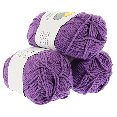 DOITOOL 3 Rollen Häkelgarn Garn Zum Häkeln Blau Haken Herstellung Baumwollgarn Stich Schüttgut Hauptsächlich Häkelfaden Jumbo Klobig Anfänger Diy Garn Stricken Violett Baumwolle DOITOOL 3 Rollen Häkelgarn Garn Zum Häkeln Blau Haken Herstellung Baumwollgarn Stich Schüttgut Hauptsächlich Häkelfaden Jumbo Klobig Anfänger Diy Garn Stricken Violett Baumwolle von DOITOOL