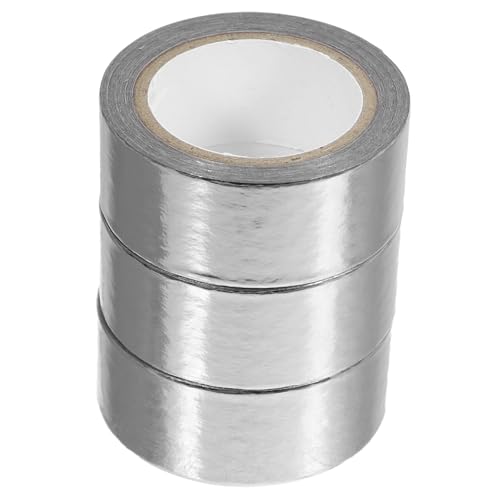 DOITOOL 3 Rollen Heißprägeband Farben bunt Wickelband farbig Sammelalbum DIY Klebeband Journaling-Zubehör Klebeband für Scrapbooking Mehrzweck-Washi-Tape Bastelband Papier Silver von DOITOOL