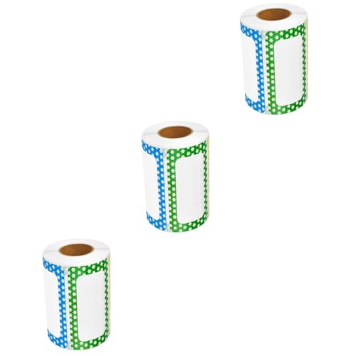 DOITOOL 3 Rollen Namensschild Abzeichen Namensschild Blanko Etiketten Aufkleber Namensaufkleber Selbstklebend Entfernbar Aufkleben Namensetiketten Namensetiketten von DOITOOL