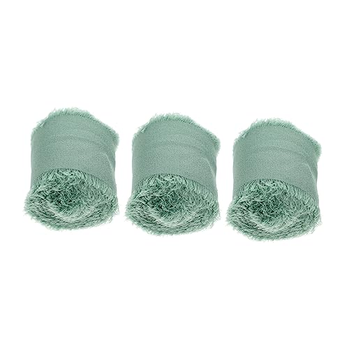DOITOOL 3 Rollen Schleife ribbon ripsband Dekorationsband geschenkverpackungen stillkissen bezüge bunt Blumen- sortiert Braut Geschenkband Geschenkverpackung Verpackung Polyester Green von DOITOOL