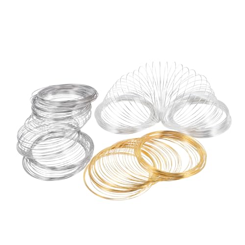 DOITOOL 3 Rollen Schmuckdraht Biegsamer Memory Wire Metall zum Schneiden für DIY Armbänder Ohrringe Halsketten Basteldraht in Weiß Gold Silber Ringe DOITOOL 3 Rollen Schmuckdraht Biegsamer Memory Wire Metall zum Schneiden für DIY Armbänder Ohrringe Halsketten Basteldraht in Weiß Gold Silber Ringe von DOITOOL