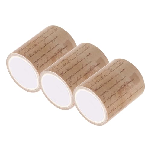 DOITOOL 3 Rollen Vintage Washi Tape Diy Scrapbooking Klebeband Ästhetische Dekoration für Journaling Basteln und Kreative Projekte Selbstklebendes Vielseitiges Design ohne Rückstände DOITOOL 3 Rollen Vintage Washi Tape Diy Scrapbooking Klebeband Ästhetische Dekoration für Journaling Basteln und Kreative Projekte Selbstklebendes Vielseitiges Design ohne Rückstände von DOITOOL