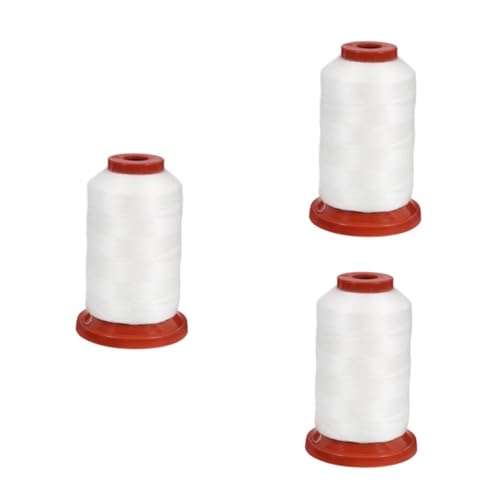 DOITOOL 3 Rollen Wasserlösliche Schnur Nähen Erwachsene Haushalt Herstellung vielfältig Anfänger Stoff Blau Stich Kleidung für Stickerei Handarbeit Faden Nähgarn Vinylon Weiß von DOITOOL