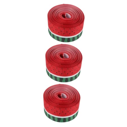 DOITOOL 3 Rollen Wassermelonenmuster Verpackung Bänder Zum Verpacken Wassermelone Für Hochzeit Bastelbänder Wickelband Praktisches Geschenkband Präsentieren Sie Ein Wickelband Polyester DOITOOL 3 Rollen Wassermelonenmuster Verpackung Bänder Zum Verpacken Wassermelone Für Hochzeit Bastelbänder Wickelband Praktisches Geschenkband Präsentieren Sie Ein Wickelband Polyester von DOITOOL