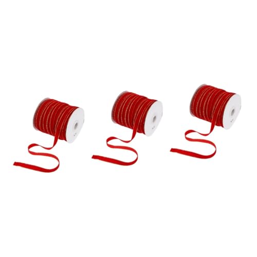 DOITOOL 3 Rollen Weihnachtliches Geschenkband Velours mit Stabiles DIY Dekoband für Geschenke Schleifen Weihnachtsbaum und Festliche Bastelarbeiten DOITOOL 3 Rollen Weihnachtliches Geschenkband Velours mit Stabiles DIY Dekoband für Geschenke Schleifen Weihnachtsbaum und Festliche Bastelarbeiten von DOITOOL