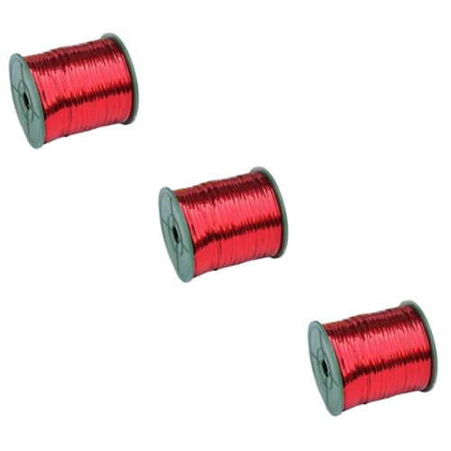 DOITOOL 3 Rollen Weihnachts Dekoband Großrolle Rot Stabiles Back und Geschenkband Vielseitig für Kuchen Hochzeit Party Langlebig DOITOOL 3 Rollen Weihnachts Dekoband Großrolle Rot Stabiles Back und Geschenkband Vielseitig für Kuchen Hochzeit Party Langlebig von DOITOOL