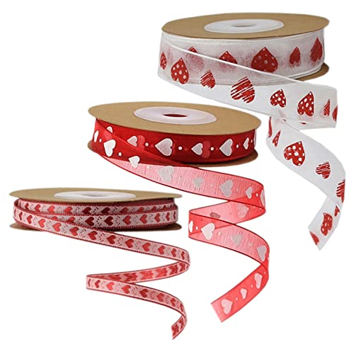 DOITOOL 3 Rollen dekoratives Band seidenband ribbon geschenksband beaveheart love Valentinstag Hochzeitsband für Fälschung Herz Du Bänder zur Schleifenherstellung Geschenkbänder Polyester DOITOOL 3 Rollen dekoratives Band seidenband ribbon geschenksband beaveheart love Valentinstag Hochzeitsband für Fälschung Herz Du Bänder zur Schleifenherstellung Geschenkbänder Polyester von DOITOOL