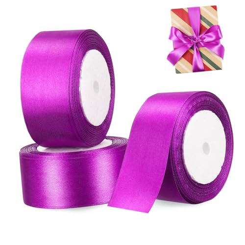 DOITOOL 3 Rollen verpackung Band Bänder für Handwerk Burgund Meter Rosa Blau Strauß dekoratives Band Festes Farbband Geschenkband Hochzeitsbänder Polyester Violett DOITOOL 3 Rollen verpackung Band Bänder für Handwerk Burgund Meter Rosa Blau Strauß dekoratives Band Festes Farbband Geschenkband Hochzeitsbänder Polyester Violett von DOITOOL