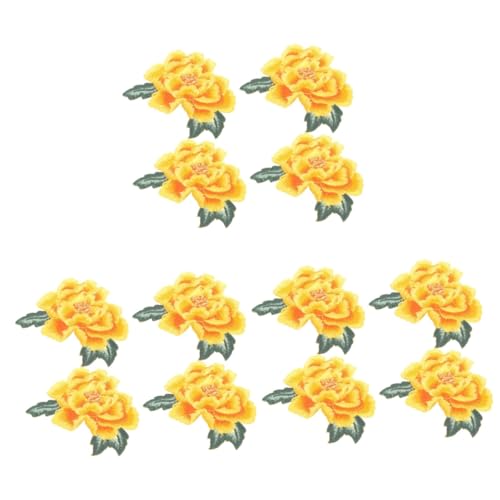 DOITOOL 3 Sätze Blumenstickstätte Patch Bügelflicken Für Kleidung Applikationen Für Kleidung Kleiderdekoration Patches Nähen Flecken Jeans-patches Stich Flicken Aufnähen Stoff 4 Stück * 3 von DOITOOL