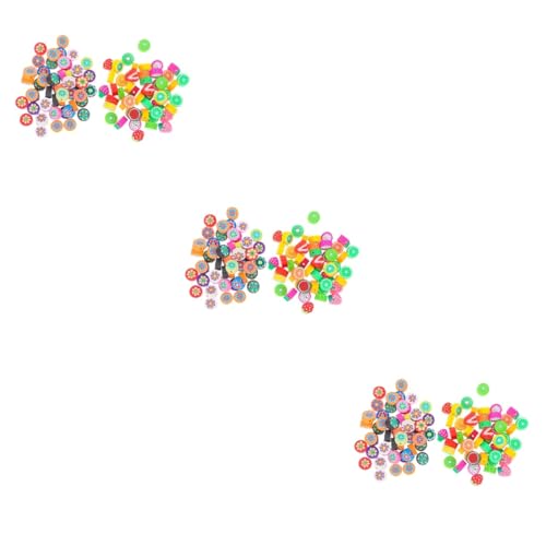 DOITOOL 3 Sätze Cartoon Fruit Design Loose Beads Für Diy Schmuckherstellung Mit Verschiedenen Mustern Hochwertige Polymer Clay Perlen Für Armbänder Und Kreative Bastelideen 100 Stück * 3 von DOITOOL