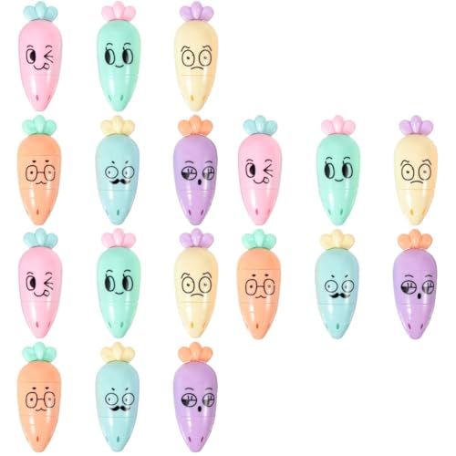 DOITOOL 3 Sätze Cartoon-textmarker Bunte Stifte Markierungen Pastell-textmarker Schreibwaren Notizen-marker Mini Journalstifte Süße Bürovorräte Student Book Marker Flüssig 6 Stücke * 3 von DOITOOL