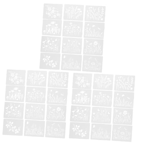 DOITOOL 3 Sätze DIY Malerei Schablonen Teiliges und Pflanzen Design für Wandgestaltung Wiederverwendbar und Leicht zu Reinigen für Kunstprojekte und Anfänger DOITOOL 3 Sätze DIY Malerei Schablonen Teiliges und Pflanzen Design für Wandgestaltung Wiederverwendbar und Leicht zu Reinigen für Kunstprojekte und Anfänger von DOITOOL