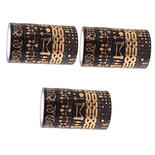DOITOOL 3 Sätze Dekoratives Washi Tape Farbiges Klebeband Für Diy Scrapbooking Und Bastelprojekte Einfach Abziehbar Und Rückstandslos Entfernbar 5 Rollen * 3 von DOITOOL
