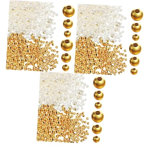 DOITOOL 3 Sätze Diy Perlen Mit Goldperlen Und Mischperlen Für Schmuckherstellung Bastelperlen Für Armbänder Und Projekte 900 Stück * 3 DOITOOL 3 Sätze Diy Perlen Mit Goldperlen Und Mischperlen Für Schmuckherstellung Bastelperlen Für Armbänder Und Projekte 900 Stück * 3 von DOITOOL