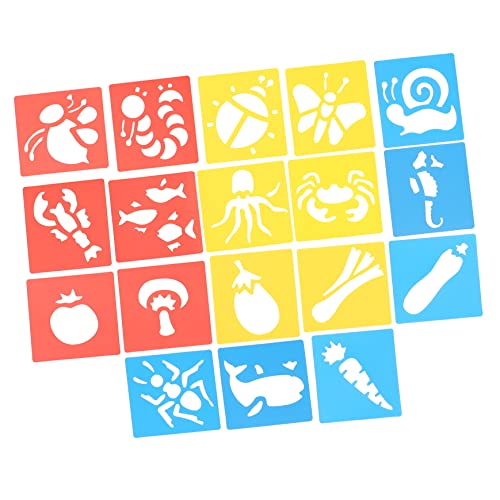 DOITOOL 3 Sätze Diy Tier und Gemüse Schablonen für Teiliges mit Wiederverwendbaren Malvorlagen für Kreative Bastelprojekte Fördert Kreativität und Motorische Fähigkeiten DOITOOL 3 Sätze Diy Tier und Gemüse Schablonen für Teiliges mit Wiederverwendbaren Malvorlagen für Kreative Bastelprojekte Fördert Kreativität und Motorische Fähigkeiten von DOITOOL