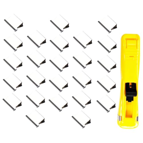 DOITOOL 3 Sätze Ersatzklemme Für Drücker Büroklammer Papier Muschelclip-nachfüllungen Farbig Spender Für Muschelklammern Bürowefter Cutter Schreibwaren-clip Nachfüllclip Rostfreier Stahl von DOITOOL