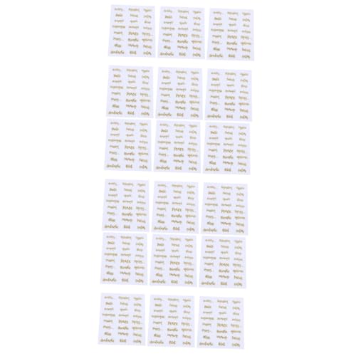DOITOOL 3 Sätze Etiketten Für Ätherische Öle Goldene Buchstaben Aufkleber Für Ölflaschen Wasserfest Zur Kennzeichnung Und Dekoration Von Flaschen 6 Blätter * 3 von DOITOOL