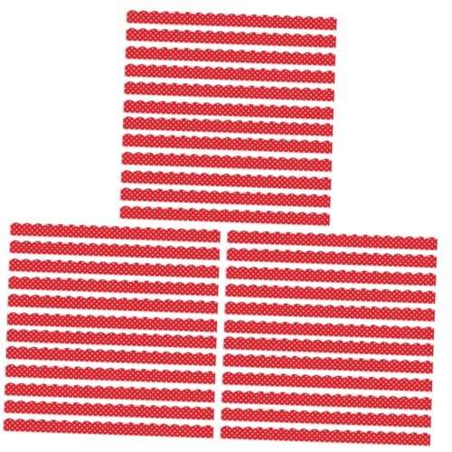 DOITOOL 3 Sätze Fliesen Mit Gewelltem Rand Dekoration Überbackene Pinnwandränder Form Grenze Trimmen Bulletin-umrandung Pinnwand-randstreifen Pvc Weichmagnetisch Rot 12 Stück * 3 DOITOOL 3 Sätze Fliesen Mit Gewelltem Rand Dekoration Überbackene Pinnwandränder Form Grenze Trimmen Bulletin-umrandung Pinnwand-randstreifen Pvc Weichmagnetisch Rot 12 Stück * 3 von DOITOOL