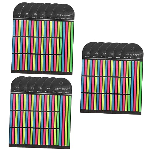 DOITOOL 3 Sätze Fluoreszierende Haftnotizen Buchregisterkarten Textmarker Registerkarten Für Seitenmarkierungen Klebestreifen Highlight-streifen Buchkommentar-kit Das Haustier 6 Stücke * 3 DOITOOL 3 Sätze Fluoreszierende Haftnotizen Buchregisterkarten Textmarker Registerkarten Für Seitenmarkierungen Klebestreifen Highlight-streifen Buchkommentar-kit Das Haustier 6 Stücke * 3 von DOITOOL