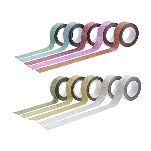 DOITOOL 3 Sätze Glitzerband Sticky Tape The Washi Tape Glitzerndes Abdeckband Scrapbooking Mit Dekorativem Klebeband Dekoratives Washi-klebeband Abreißbares Washi-tape 10 Stück * 3 DOITOOL 3 Sätze Glitzerband Sticky Tape The Washi Tape Glitzerndes Abdeckband Scrapbooking Mit Dekorativem Klebeband Dekoratives Washi-klebeband Abreißbares Washi-tape 10 Stück * 3 von DOITOOL