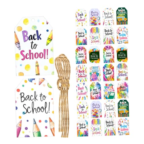 DOITOOL 3 Sätze Hängetags mit Jute Schnur für Dekorationen im Klassenzimmer Einfache Dank Vorgestanzter Löcher für Schulveranstaltungen und Feierlichkeiten DOITOOL 3 Sätze Hängetags mit Jute Schnur für Dekorationen im Klassenzimmer Einfache Dank Vorgestanzter Löcher für Schulveranstaltungen und Feierlichkeiten von DOITOOL
