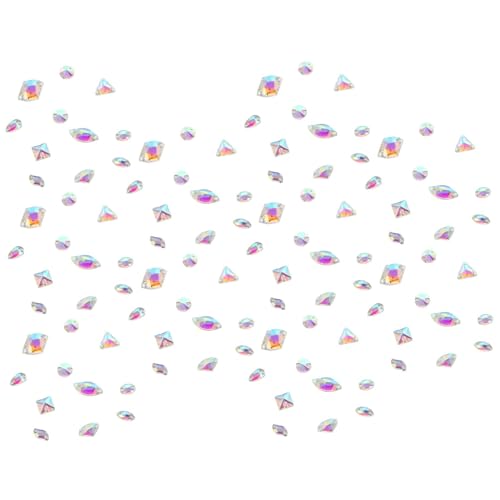 DOITOOL 3 Sätze Handnähperlen Glitzernde Glasperlen Flach Diamant Perlen Für Diy Schmuck Basteln Bekleidungs Und Haaraccessoires Gemischte Stile 120 Stück * 3 von DOITOOL