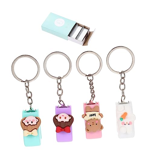 DOITOOL 3 Sätze Heftgerät Schlüsselanhänger Teiliges Karton Stapler Pendants Kirschblüte Praktisch und Tragbar für Schlüsselbund von DOITOOL