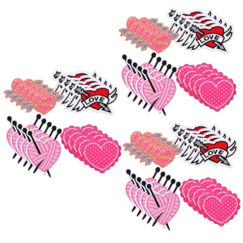 DOITOOL 3 Sätze Herz Patches Zum Aufbügeln Gestickte Flicken Für Kleidung Diy Bekleidungszubehör Reparatur Und Dekorationspatches Für Shirts Jacken Taschen Und Mehr 20 Stück * 3 DOITOOL 3 Sätze Herz Patches Zum Aufbügeln Gestickte Flicken Für Kleidung Diy Bekleidungszubehör Reparatur Und Dekorationspatches Für Shirts Jacken Taschen Und Mehr 20 Stück * 3 von DOITOOL