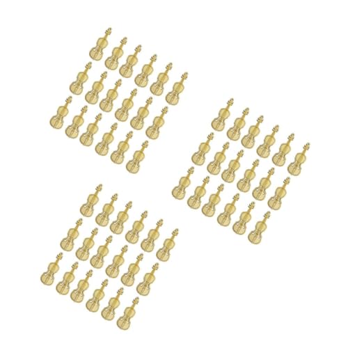 DOITOOL 3 Sätze Holz Gitarre Anhänger Violine Charms Anhänger Dekoration Dekorative Anhänger Gitarre Hängender Anhänger Hängender Tropfen DIY Material DIY Zubehör Bambus 50 Stück * 3 von DOITOOL