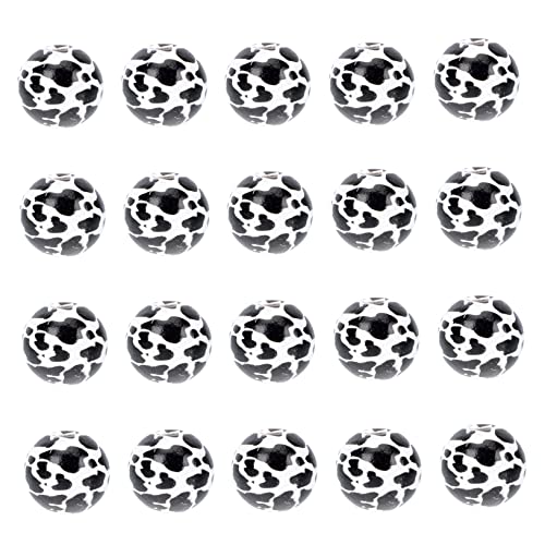 DOITOOL 3 Sätze Holzperlen Mit Kuhmuster Diy Bastelperlen Für Schmuck Schlüsselanhänger Und Dekorationen Für Kreative Projekte 100 Stück * 3 DOITOOL 3 Sätze Holzperlen Mit Kuhmuster Diy Bastelperlen Für Schmuck Schlüsselanhänger Und Dekorationen Für Kreative Projekte 100 Stück * 3 von DOITOOL