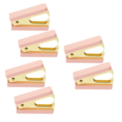 DOITOOL 3 Sätze Klammer Hefter Abzieher Zurück Zu Schulmaterial Schulbedarf Braun Heftwerkzeug Hefterentferner Für Das Büro Staple Remover Tool Home Metall Rosa 2 Stücke * 3 von DOITOOL